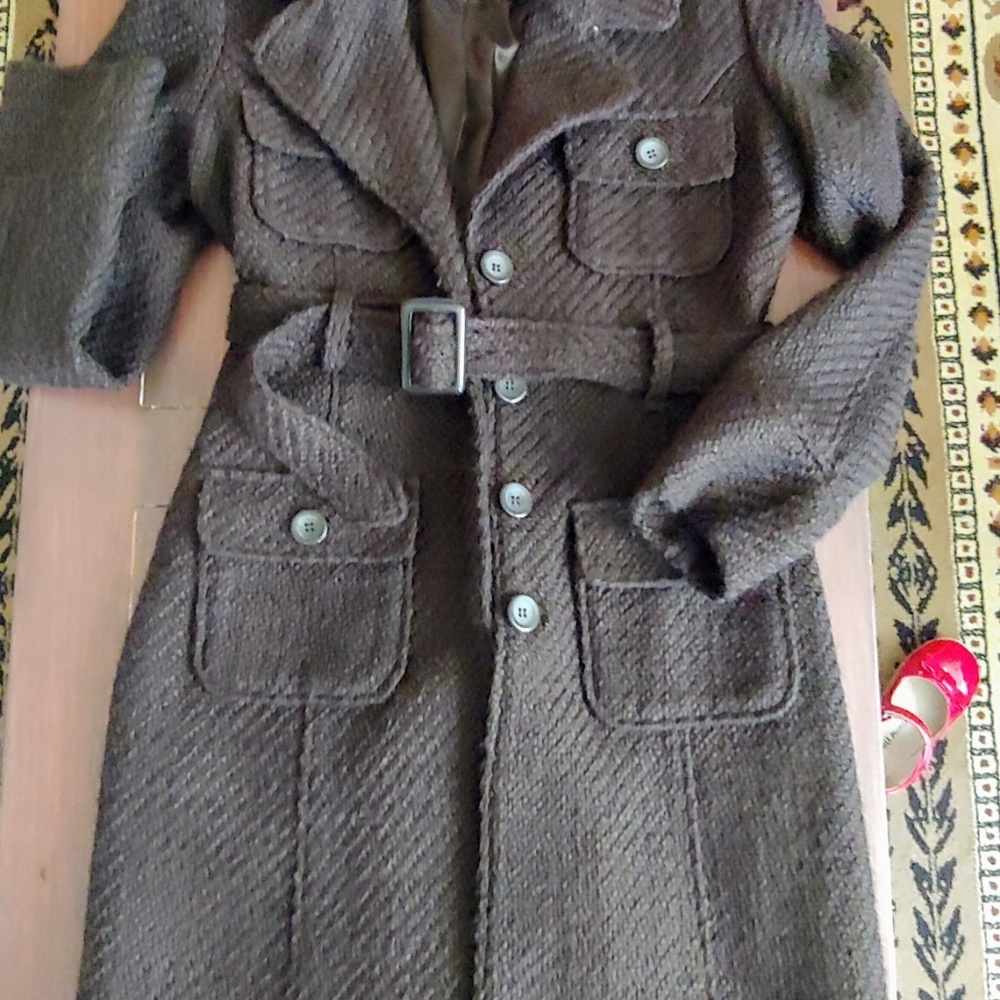 Woman winter coat.